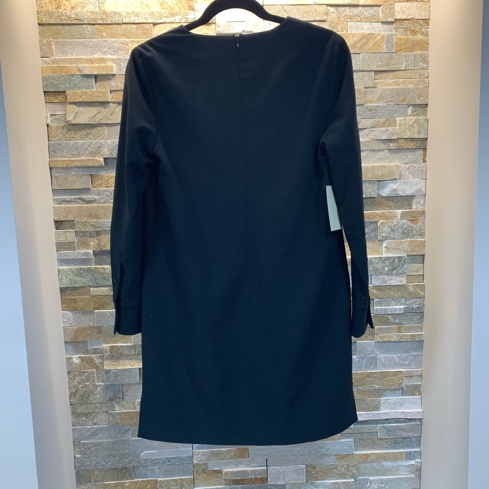 🎁 SUISTUDIO Split Neck Long Sleeve Dress - Picture 4 of 7